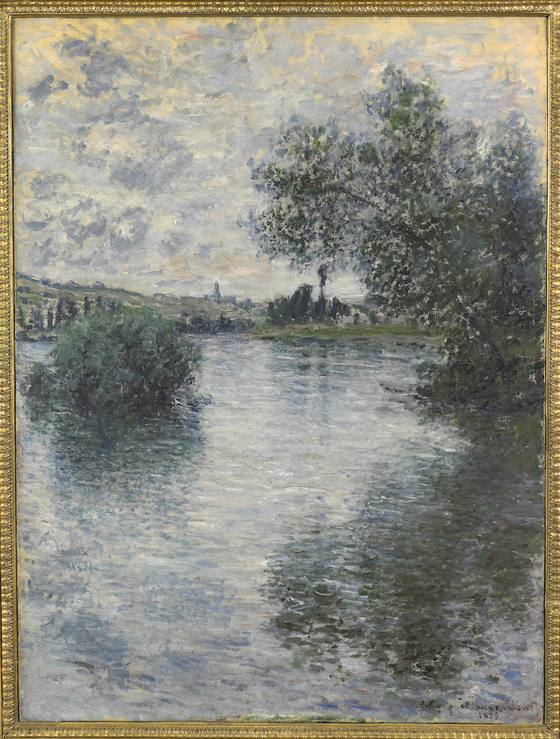 De l’aube au crépuscule. Couleur impressionniste : Claude Monet, La Seine à Vétheuil, 1879, Huile sur toile, Musée de Rouen inv.D.1954.6.1 